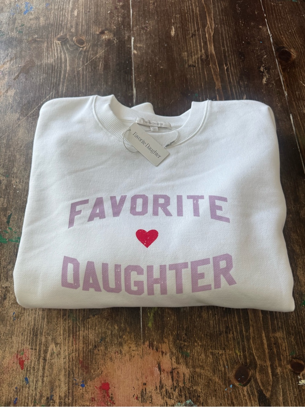 Favorite Daughter White Sweatshirt!Cute comfy & on trend🔥 get a great deal here